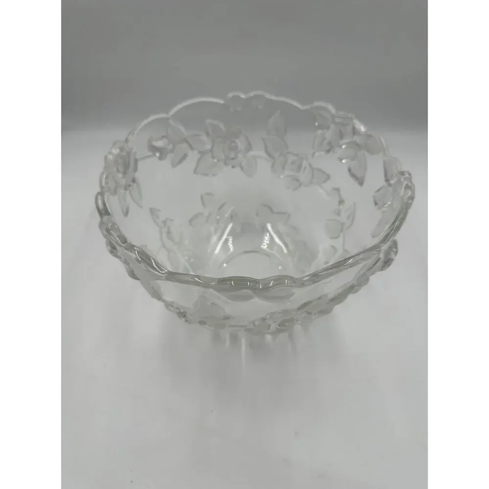 Choice Vintage Mikasa Bella Rosa Clear, Serving Bowl 9 Inch
